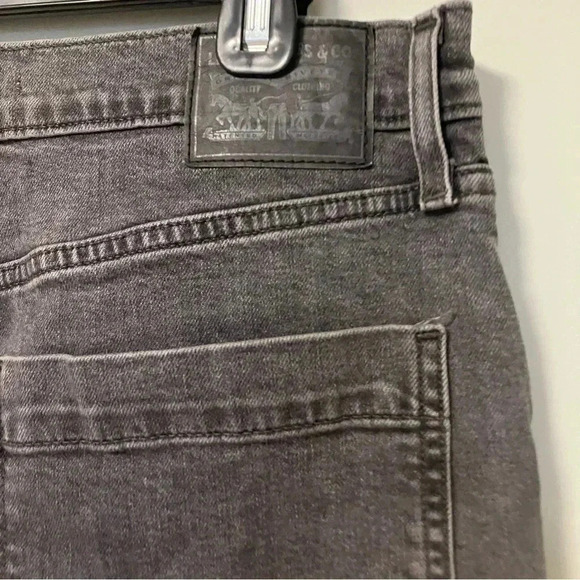 Levi’s Mile High Cropped Wide Leg  Buttoned Fly Grey Jeans W30 - Picture 5 of 7